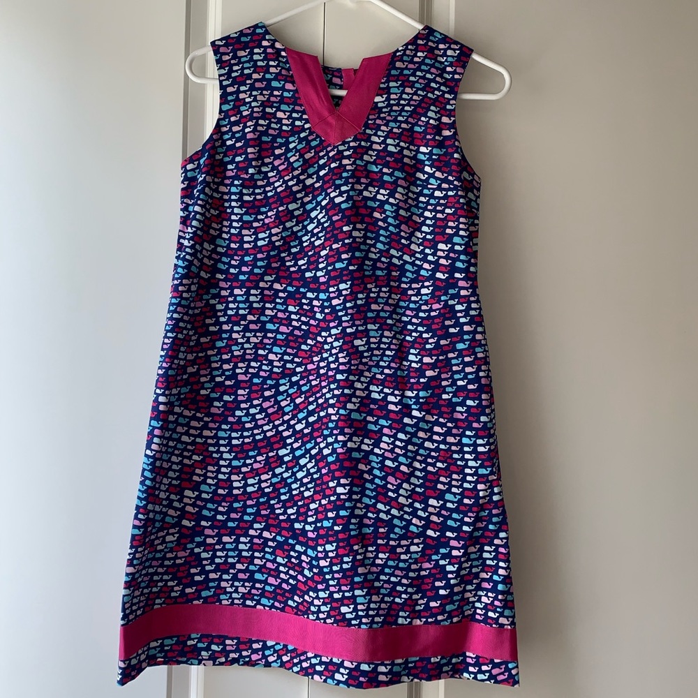Vineyard Vines Girls 14 Whale Shift Tunic Dress